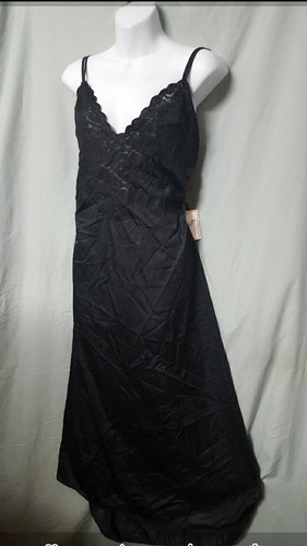 Ventura black nightgown - black, long
