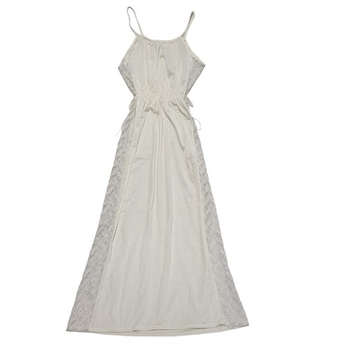 Vintage white sleeveless - vintage, nylon