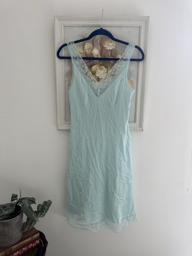 Vintage aqua blue - aqua, slip