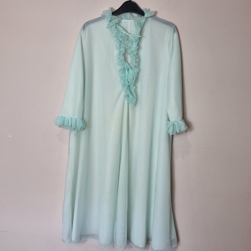 Vintage nylon nightie robe - vintage,