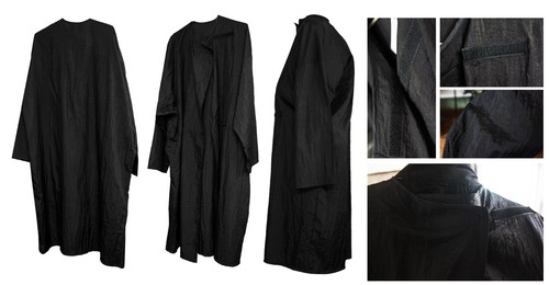 Black hairdressing salon gown - hairdressing,