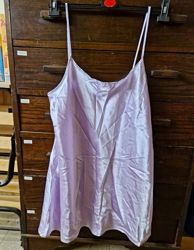George lilac satin chemise - george,