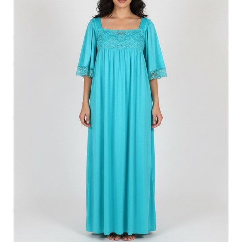 Vtg komar teal nylon sheer - komar,
