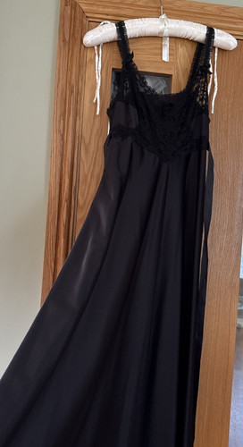 Vintage black nightie - nightie, chemise