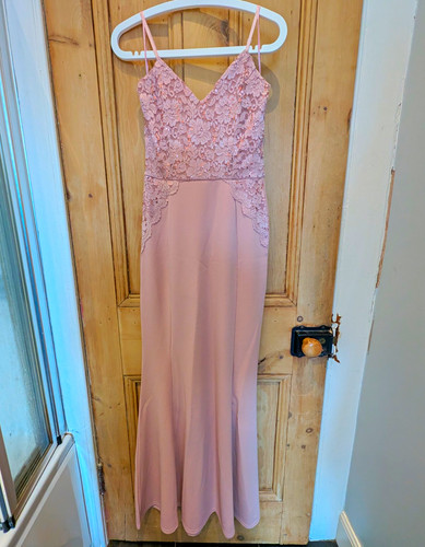 Quiz blush floral lace sequin - blush,