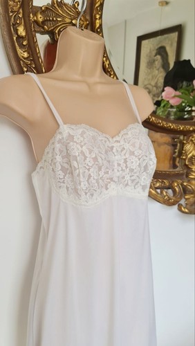 Vintage nylon lace chemise - nylon,