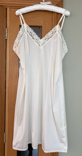 Vintage light cream chemise - vintage,