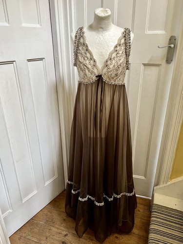 Vintage lace and chiffon - chiffon, full