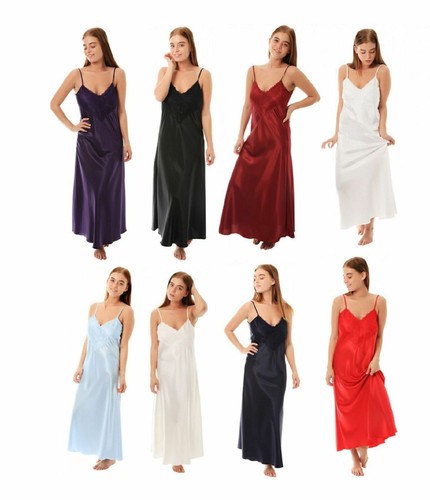 Ladies women satin long - women's,