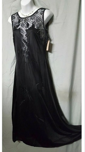 Ventura black nightgown - black,