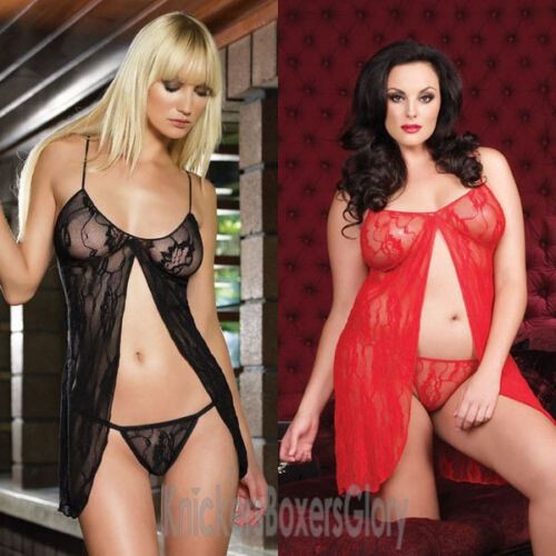Plus size lace babydoll - lace,