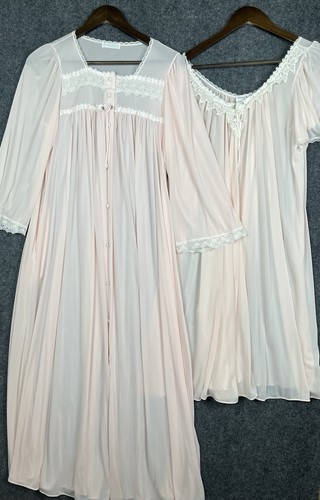 Vtg 60s miss elaine pink - vtg, nylon