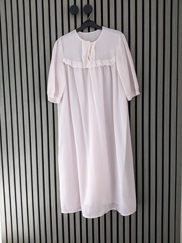 Vintage pink nylon night - pink, dress