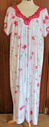 White floral nightie - white,